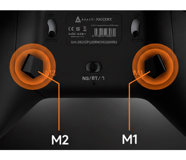 Ajazz GP100 (Switch/PC/iOS/Android) RGB czarny - 1536404 - zdjęcie 7
